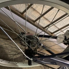 買ったばかり。125センチくらいのコ用自転車