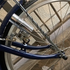 買ったばかり。125センチくらいのコ用自転車