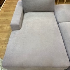 【リサイクルサービス八光　田上店　配達・設置OK】グレー　フロアコーナーカウチソファ