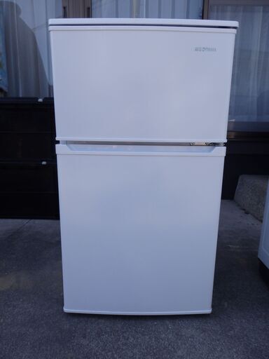 アイリスオーヤマ 2ドア 冷凍冷蔵庫 90L IRSD-9B-W 2020年
