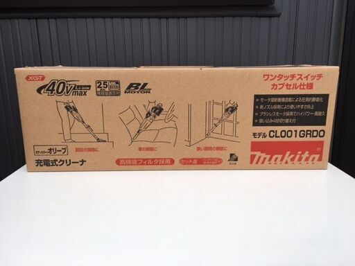 新品・未使用品】 makita/マキタ 40Vmax 充電式クリーナー CL001GRDW 