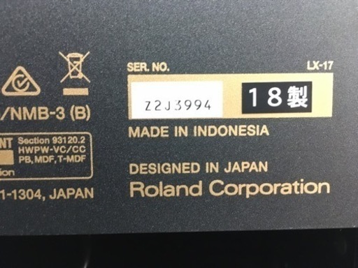 九州エリア配送可能！i496 ROLAND LX-17-PE 電子ピアノ 2018年製 ローランド
