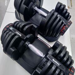 可変式ダンベルセット　40kg×2　ベンチ付き