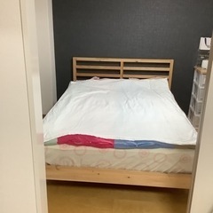 【ネット決済】ダブルベッド ikeaです