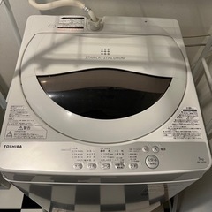 洗濯機 2019年製 TOSHIBA 5kg AW-5G6 美品...