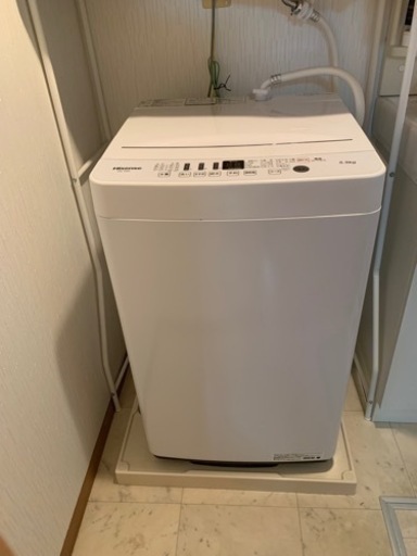 洗濯機　ハイセンス　5.5kg Hisense HW-T55D 2020年製　美品　値段交渉可