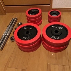 IROTEC ラバー ダンベル 60kgセット （片手30kg×2個）