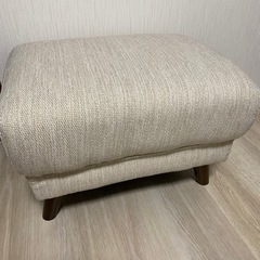 【商談中】※スツール付へ変更　ニトリ　布張りソファ　コウテイ　２人掛け　