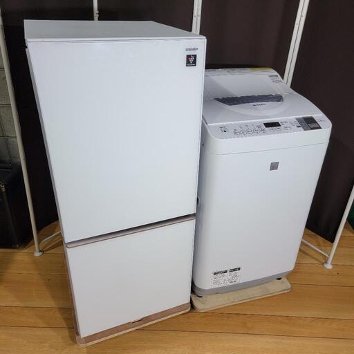 mh323売約済み❌乾燥機能付き♪高年式SHARP高級モデル！家電セット 冷蔵庫 洗濯機