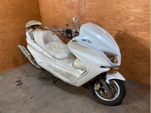 マジェスティ ホワイト カスタムマフラー ヤマハ グランドマジェスティ