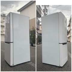 🚛配送無料🔰当日配送‼️ 容量　150L 冷蔵庫🎖1,2,3人用でもご使用できます 🎖 洗濯機も出品✨大阪　兵庫　京都　奈良　✨洗濯機も出品