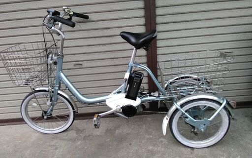 ブリジストン ASSISTA 3輪 電動自転車 シニア向け買い物 ライトブルー 配送無料