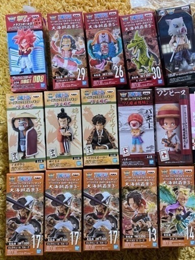 まとめて24個 ワンピース ワーコレ 大海賊百景5 鬼滅の刃 ドラゴンボール