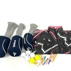 SOLD OUT【レディース！】◆Wilson ウィルソン Tiara EX ティアラ 等◆ゴルフクラブ 9本セット＋セサミストリート バッグ付き