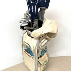 SOLD OUT【レディース！】◆Wilson ウィルソン Tiara EX ティアラ 等◆ゴルフクラブ 9本セット＋セサミストリート バッグ付き