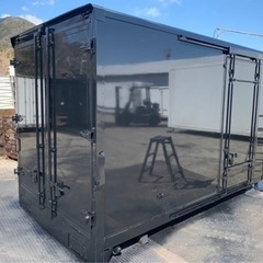 No.580 保冷バン 2ｔ 車 アルミ 箱 バイク 倉庫 トラック コンテナ 米 保管庫 物置 DIY