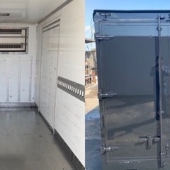 No.580 保冷バン 2ｔ 車 アルミ 箱 バイク 倉庫 トラック コンテナ 米 保管庫 物置 DIY