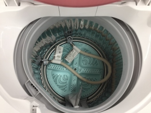 SHARP 全自動洗濯機 ES-GE60P-P ６.0kg 2015年製 前面サビ、ヘコミ有