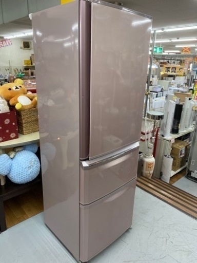I361 ★MITSUBISHI 冷蔵庫 (370L・右開き) 2ドア 2013年製⭐動作確認済⭐クリーニング済