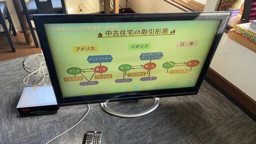 日立47型　テレビ　リモコン難あり 録画機能付き