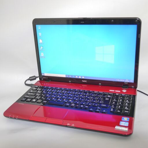 新品高速SSD WiFi有 レッド 赤色 ノートパソコン 15.6型 NEC PC-LS550ES6R 中古美品 第2世代Core i5 8GB BD-R 無線 Windows10 Office