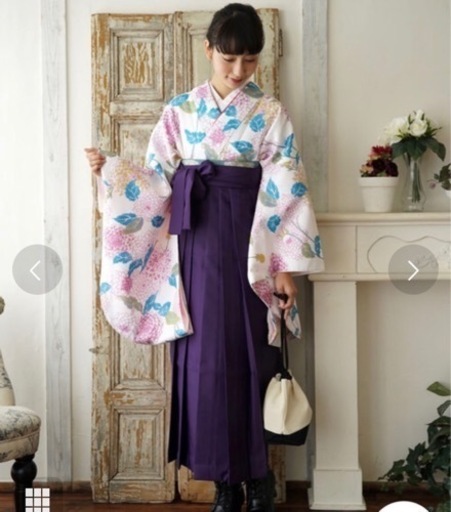 ☆ 袴セット 大正浪漫ラベンダーの菊づくし オシャレ
