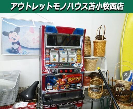 パチスロ実機 スロット台 コイン不要機 餓狼伝説スペシャル SNKプレイモア 鍵付き 苫小牧西店