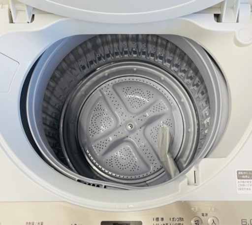 シャープ　全自動洗濯機　ES-GE6E-T 6kg ブラウン系
