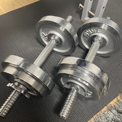 クロームダンベル　10kg×2 可変