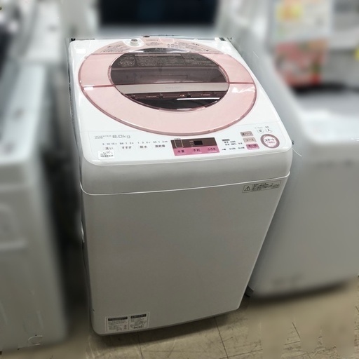J877 SHARP シャープ 8kg洗濯機 ES-GV8A  2016年製　3ヶ月保証付き！