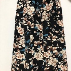【Vis】花柄スカート