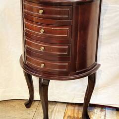 アンティーク】猫脚 コンソールチェスト 4段 木製 ダークブラウン