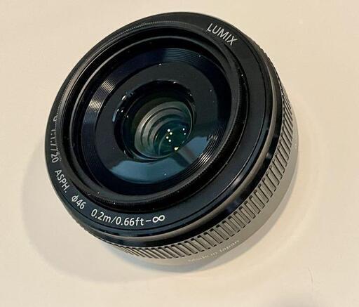 パナソニック 単焦点レンズ マイクロフォーサーズ用 ルミックス G 20mm/F1.7 II ASPH. ブラック H-H020A-K