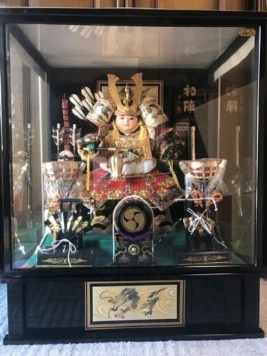 売り切れました】五月人形 喜月作 初陣 9号 子供大将 ショーケース 売り切れました】五月人形 喜月作 初陣 9号 子供大将 ショーケース