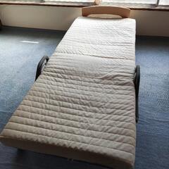 【中古】折りたたみ式シングルベッド