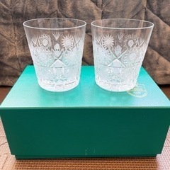 小グラス  ２つセット  Maia  ボヘミアグラス