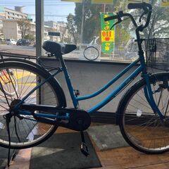 17 どりーむ鹿大前店　自転車　ベルOK　青　美品　１３３９６A