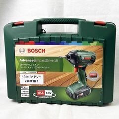 新品！ボッシュ◇コードレスインパクトドライバー◇充電器・バッテリー2個付 フルセット◇IPD 218◇ECP機能搭載◇ボッシュ◇JPJ-1182 新品！ボッシュ◇コードレスインパクトドライバー◇充電器・バッテリー