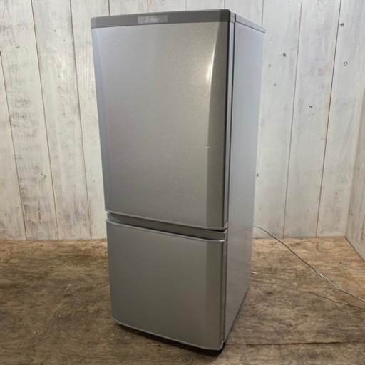 5/12 終 MITSUBISHI ノンフロン 冷凍冷蔵庫 MR-P15C 2017年製 2ドア 146L シルバー 冷蔵庫 三菱 菊倉KB