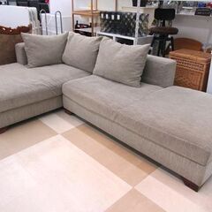 札幌市/清田区 カウチソファ 3Pソファ 3人掛けソファ L字ソファ 布地 ベージュ系 生活家具 札幌市/清田区 カウチソファ 3Pソファ 3人掛けソファ L字ソファ 布地