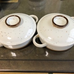 ココット皿　2組　茶色