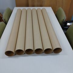 硬い厚みのある　紙管・紙筒　×6本　（約90cm×外形8.5cm...