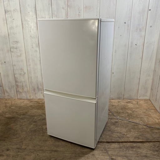 （3/11 Eラボ 取置 AS）AQUA ノンフロン 冷凍冷蔵庫 AQR-16F 2017年製 2ドア 157L ホワイト 冷蔵庫 アクア 菊倉TK