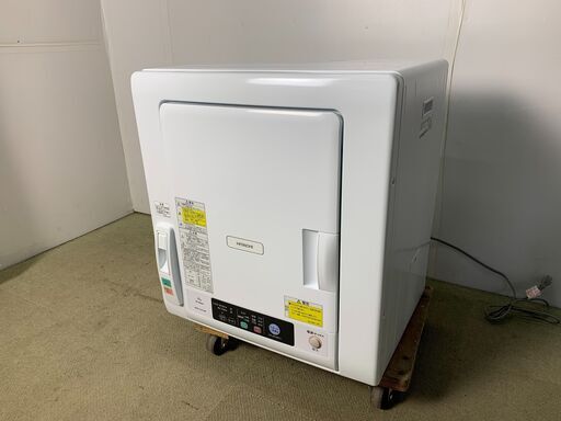 (220303)【30％値下げ】　日立／HITACHI　除湿形電気衣類乾燥機　6kg　DE-N60WV形　2019年製