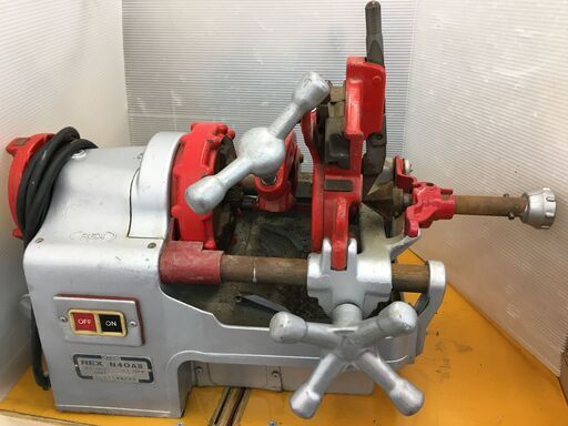 REX N40AⅢ パイプマシン ねじ切り機 レッキス 旋盤 品 100V