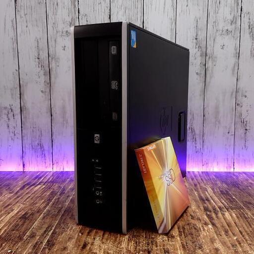 【動作確認済】HP Compaq 6000 Pro Small デスクトップPC Windows10 新品 SSD 120GB メモリ 4GB Intel Core2 Dou E7500 2.93GHz パソコン