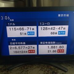 液晶テレビ　37インチ　外付HDD対応　REGZA　東芝