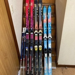 【無料】スキー板　3本　プラスストック1本　セット！