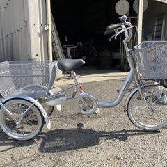 【ネット決済】美品　ブリヂストン　三輪自転車　ワゴン
