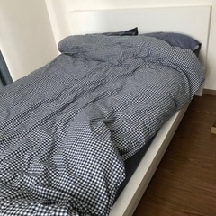 【ネット決済】500円！IKEA セミダブルベッド（ベッドフレー...